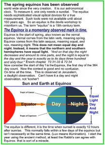 Equinox and Equilux